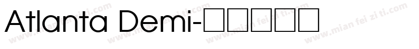 Atlanta Demi字体转换